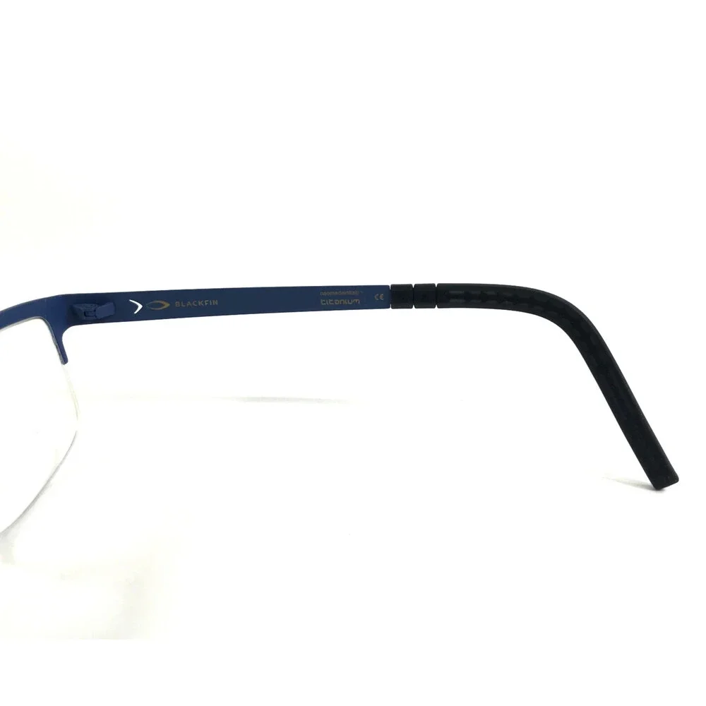 Blackfin Eyeglasses Frame BF734 RUSSEL COL.551 Blue Rectangle Half Rim 55-16-145